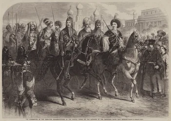 The Coronation of the Czar, the Representatives of the Asiatic Tribes on the Occasion